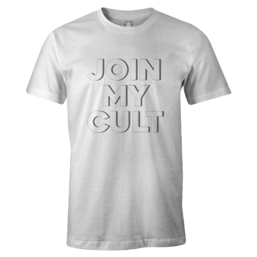 join-my-cult-logo-tee-grey-on-white-front-w-label